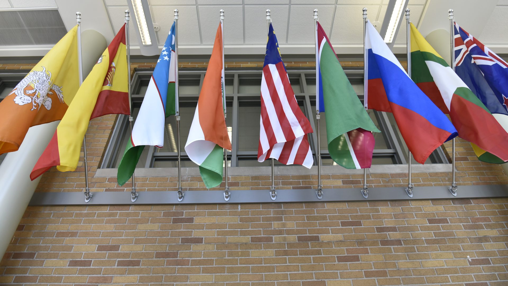 Flags of Nations display in MCC