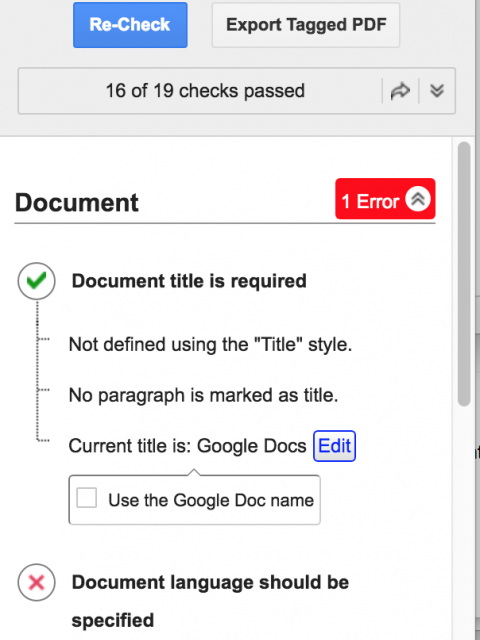 A Grackle accessibility report