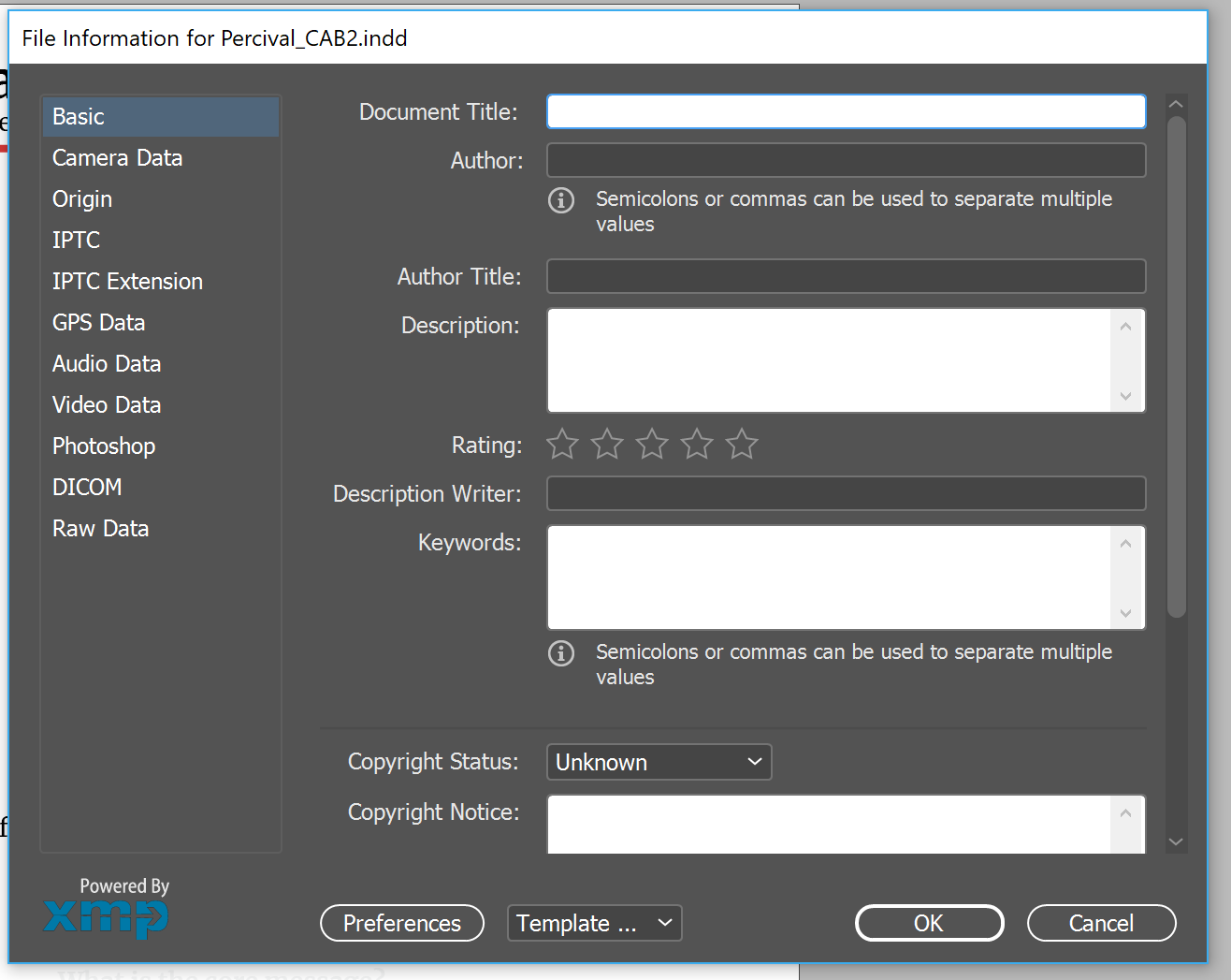 adding metadata