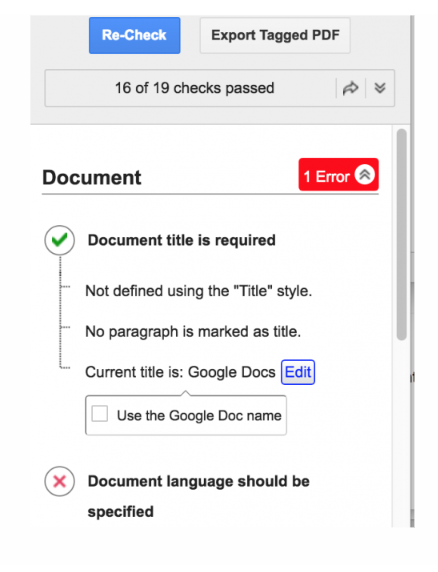 A Grackle accessibility report