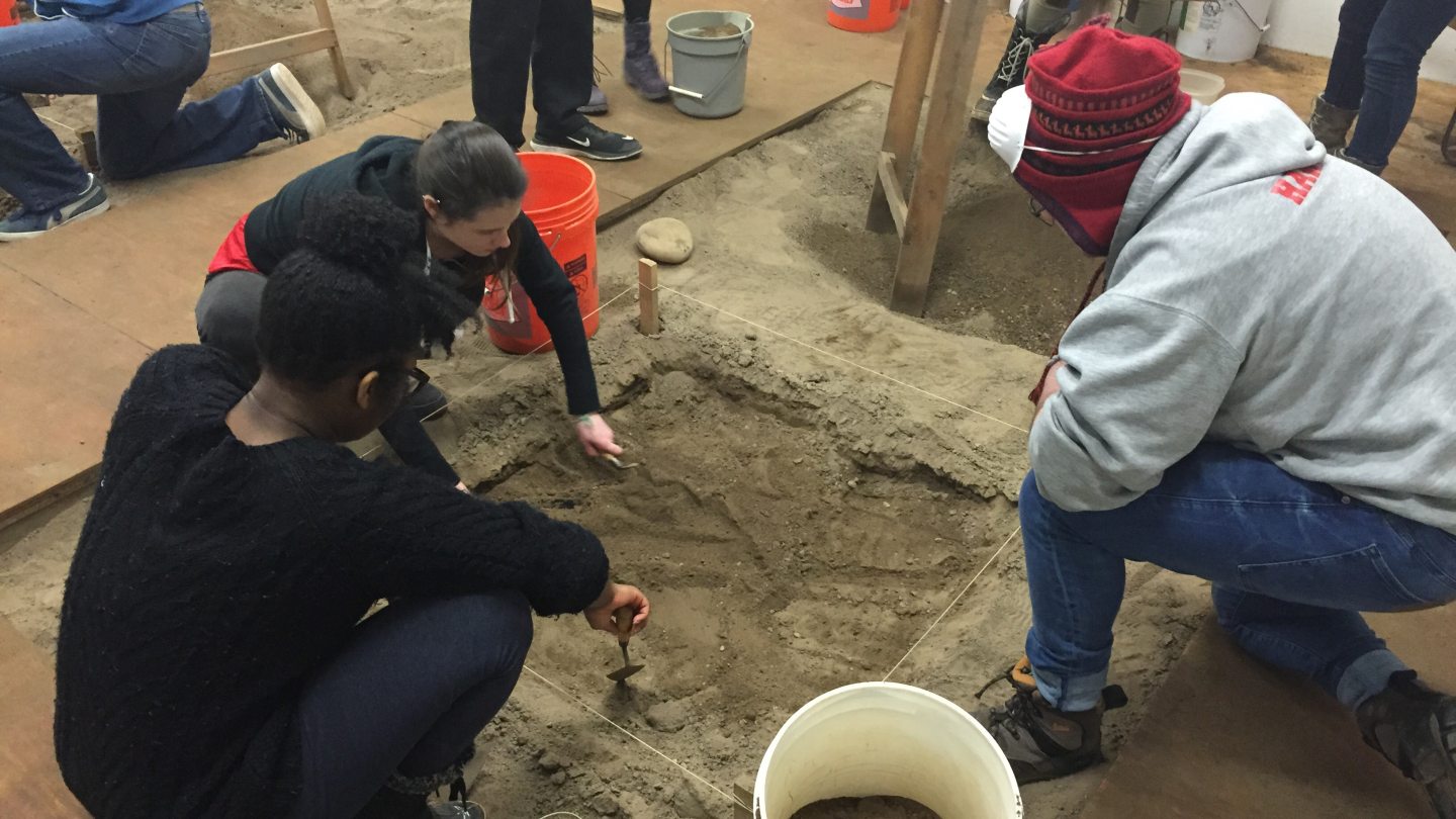 Dig Lab Excavation Screening and Measuring
