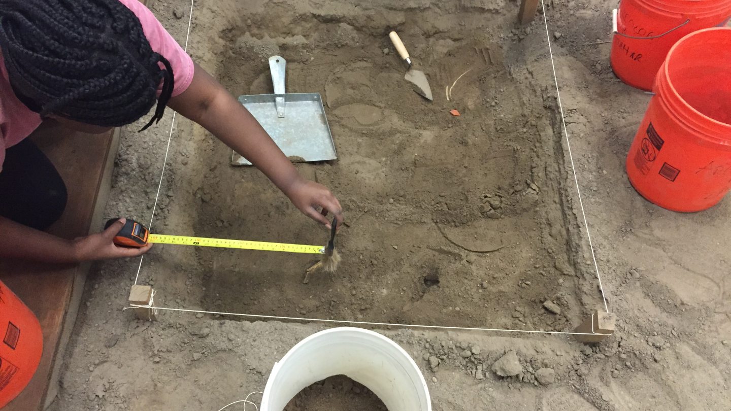 Mapping an artifact in 3d space during excavation