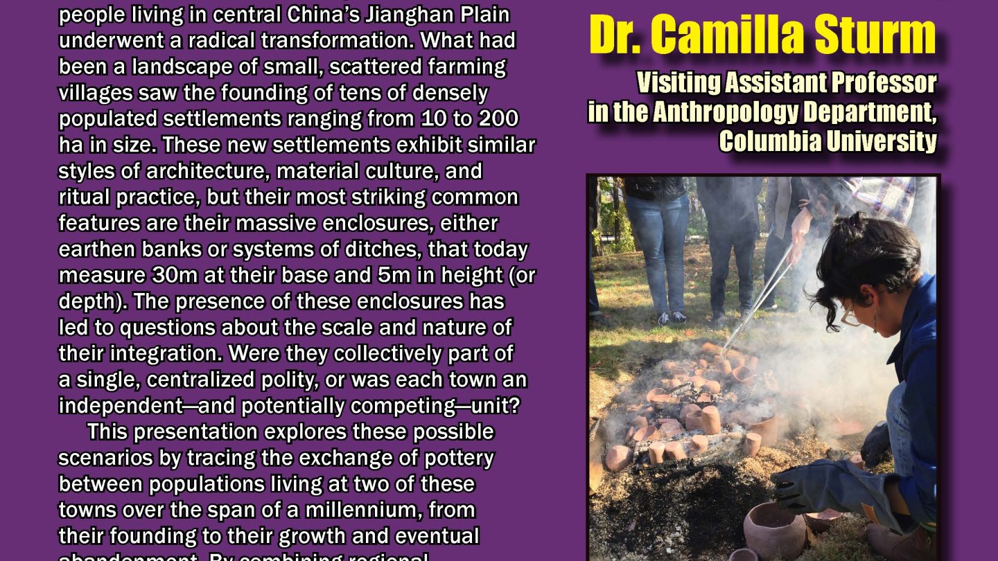 Dr. Camilla Sturm on Competition and Cooperation in Neolithic China