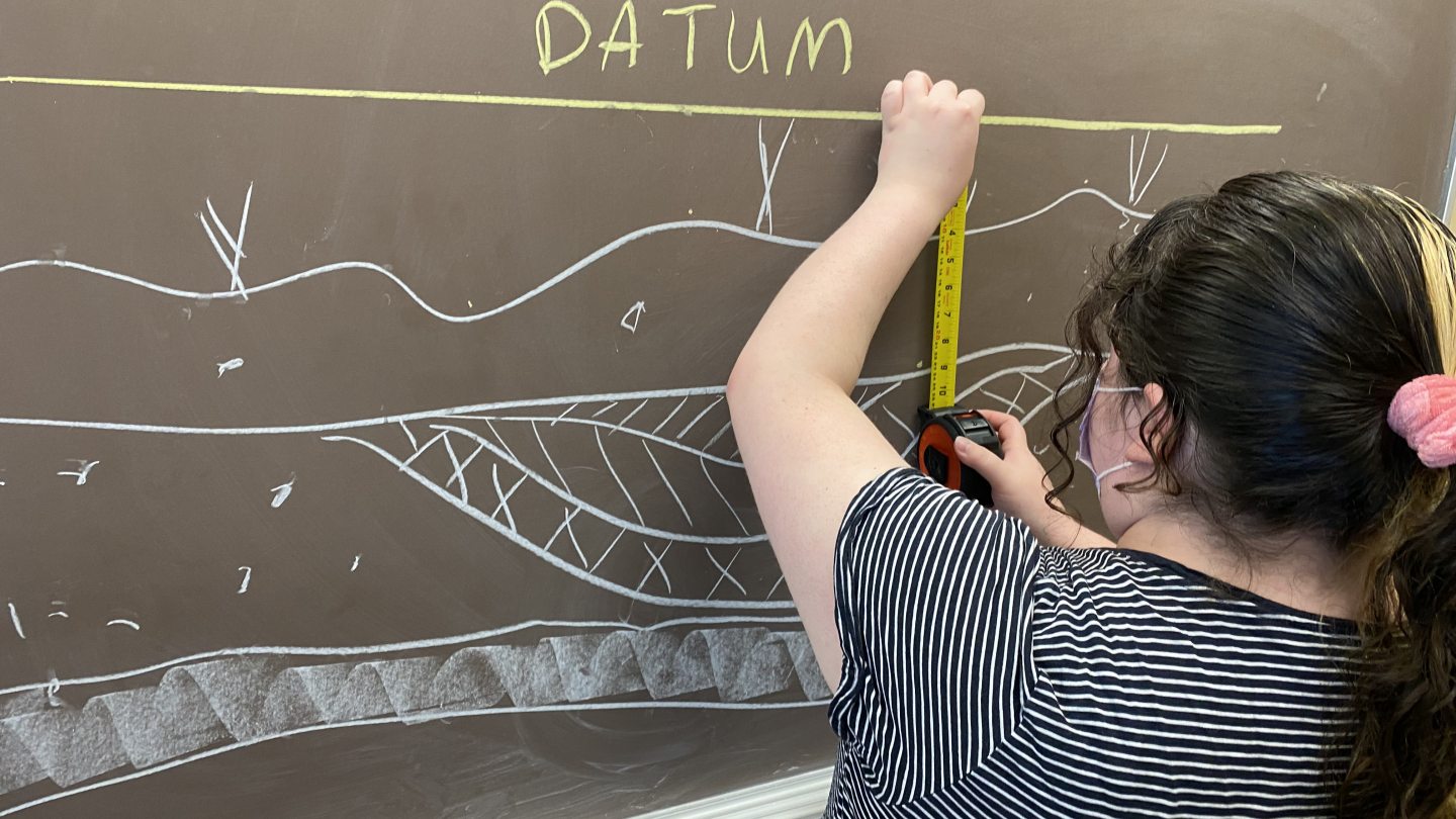 Drawing Profiles in Archaeology Lab