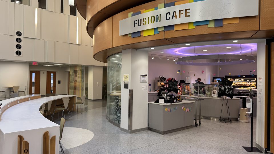 Fusion Cafe entrance. 