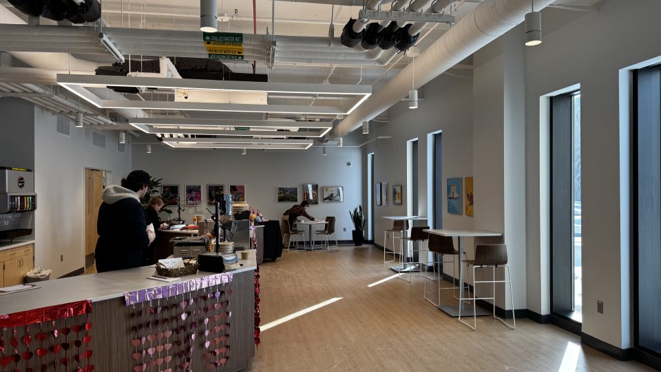 Studio H's counter and seating