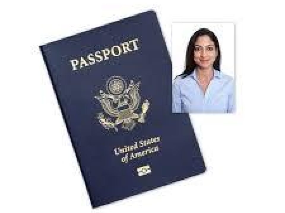 Image of a passport and photo next to it