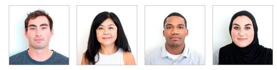 Examples of acceptable ID photos
