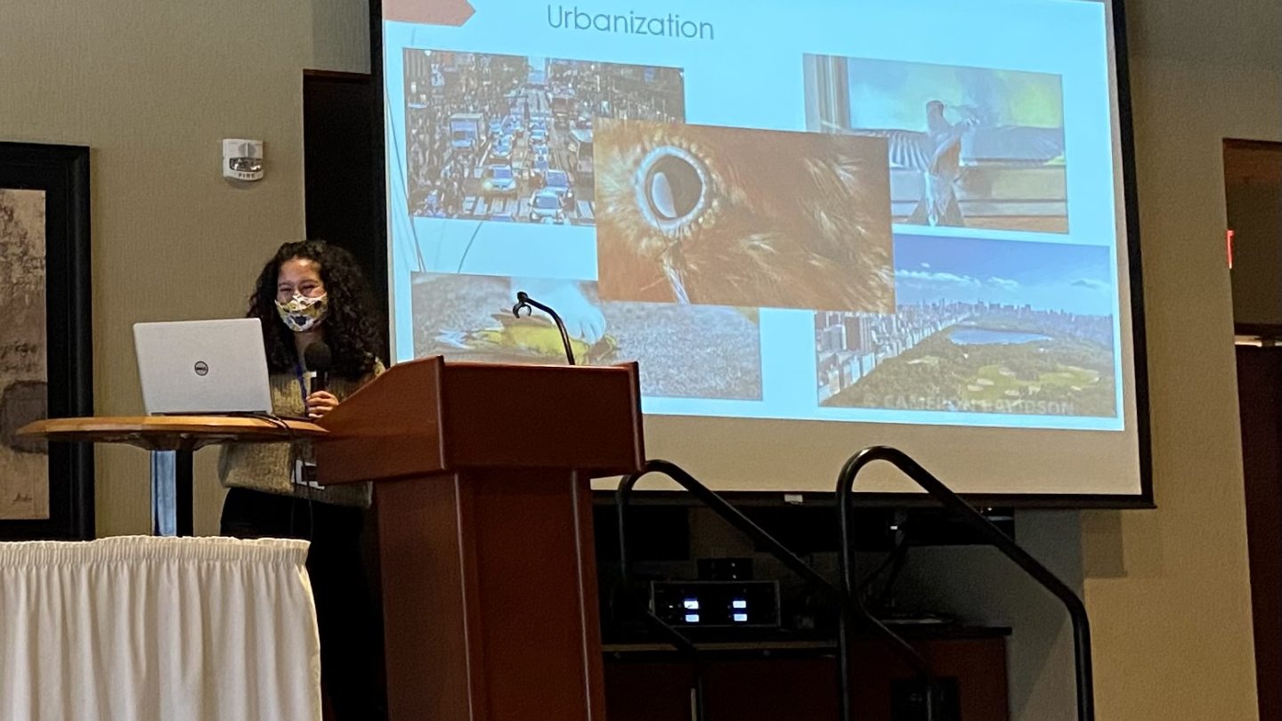 Sonia Hernandez speaks at NYS Ornithological Assoc