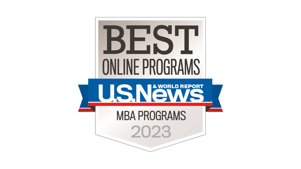 US News &amp; World Report Best Online MBA Programs 2023 Badge