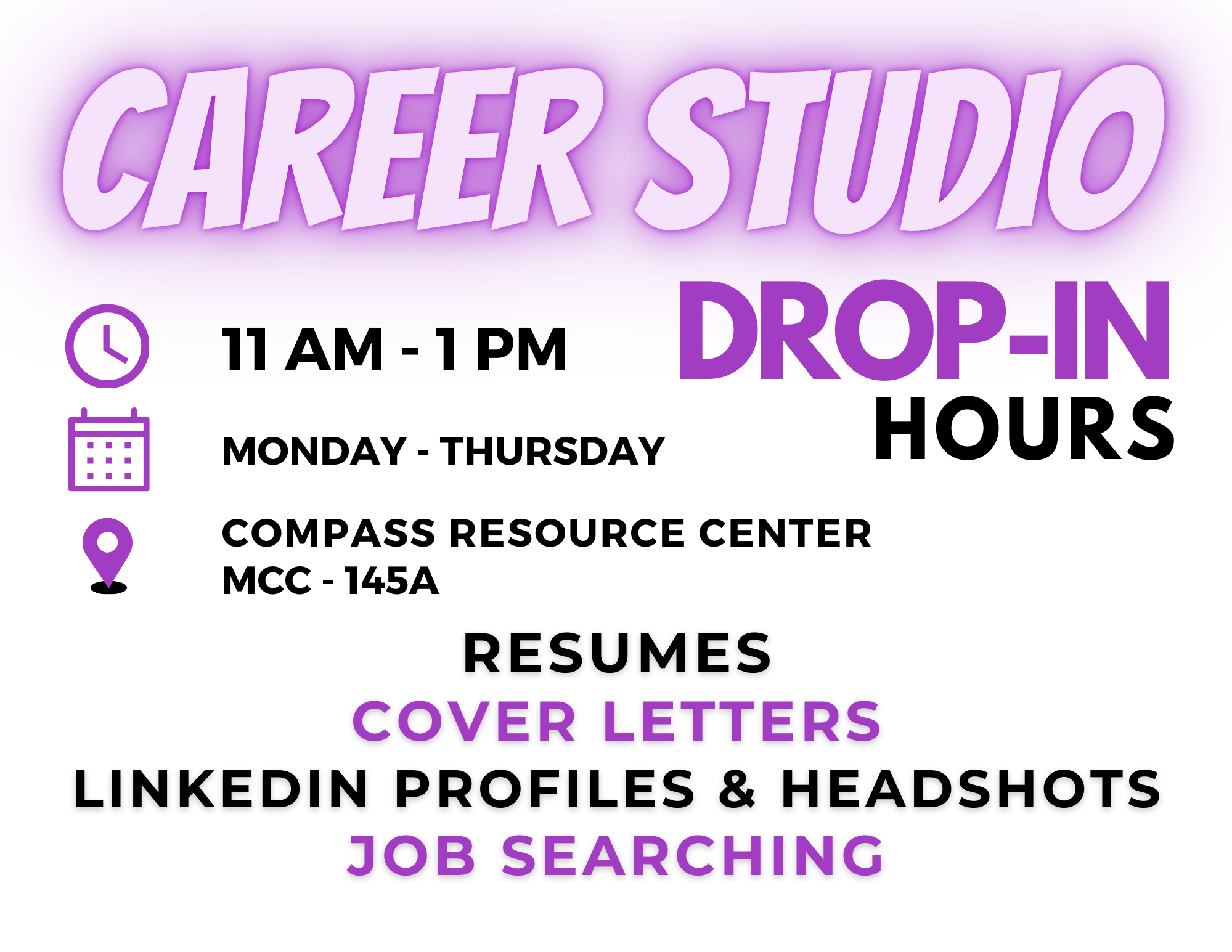 Career Studio Hours Spring 26