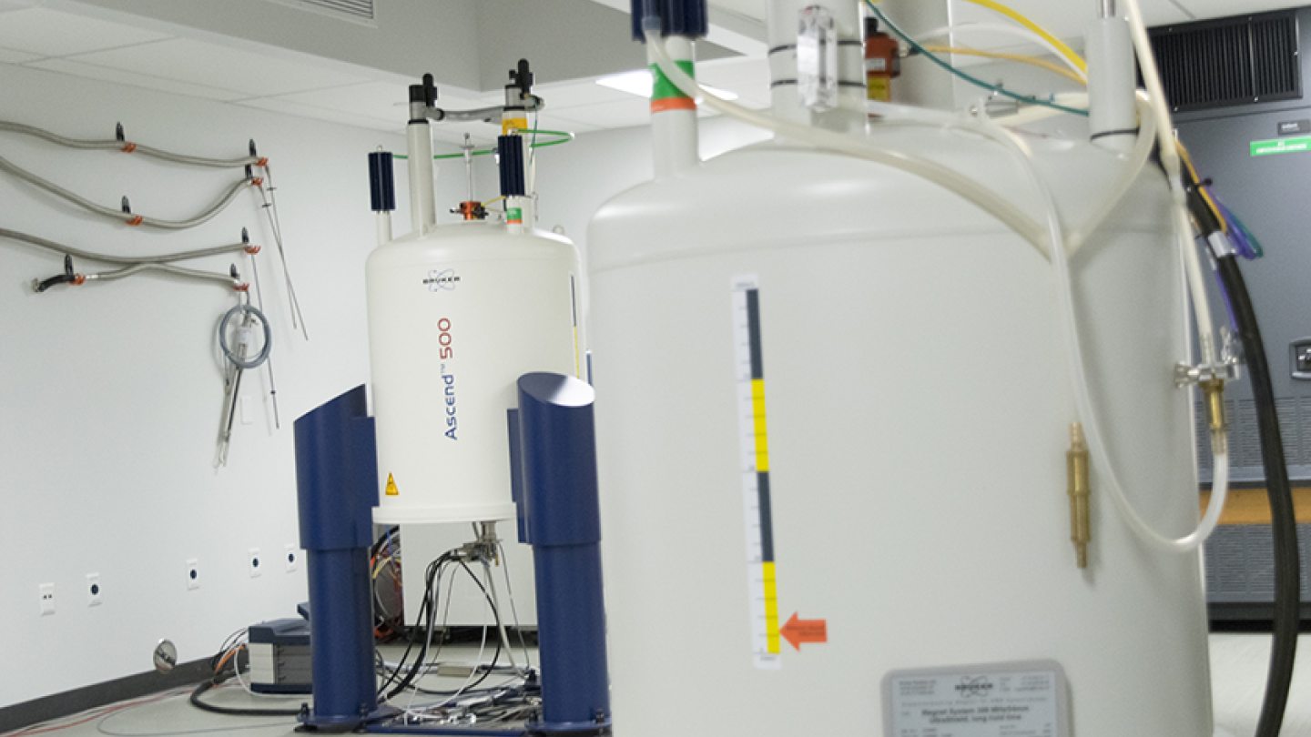 A Bruker NMR Ascend 500 spectrometer
