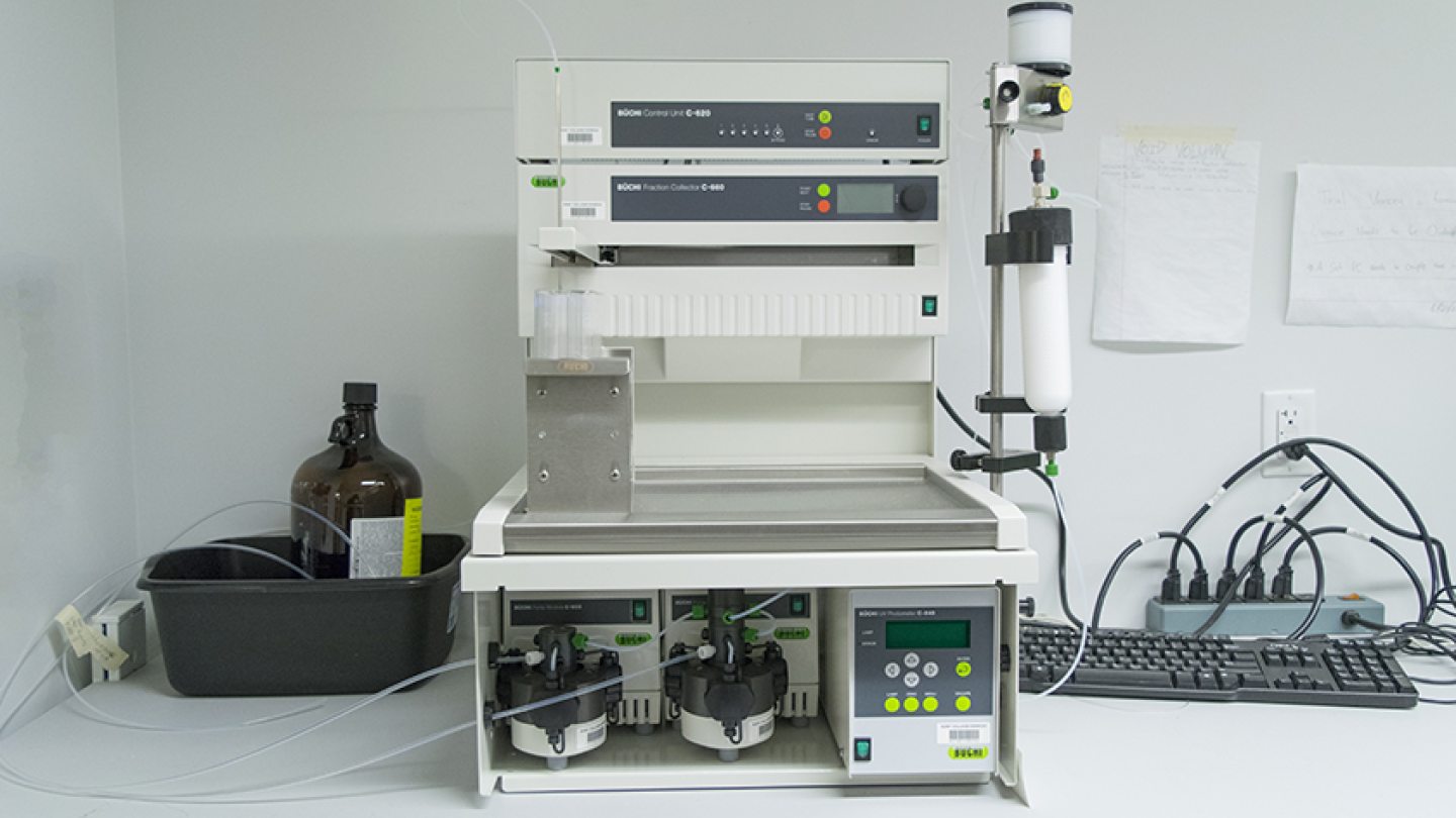 A Büchi rotary evaporator control unit