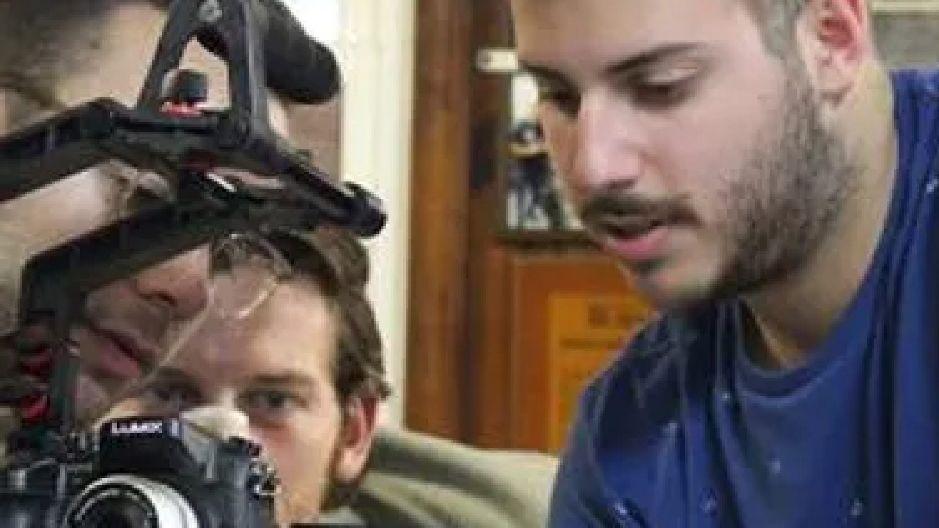 Student working with camera 