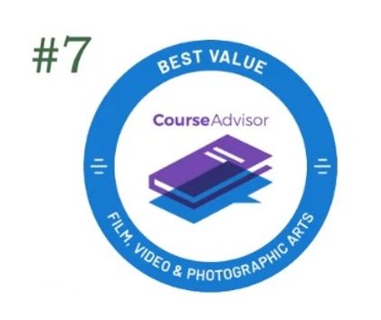 Ranked #7 for best value film, video, and photographic arts