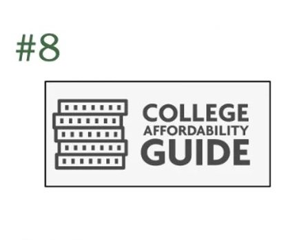 Ranked #8 by College Affordability Guide