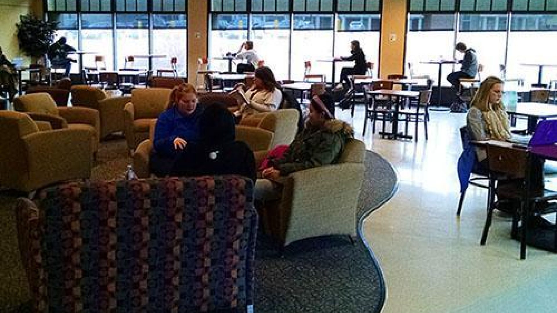 Students at Lake Effect Cafe