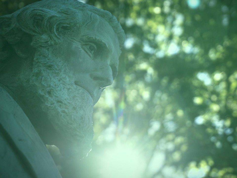 Close-up of the statue of Edward Austin Sheldon