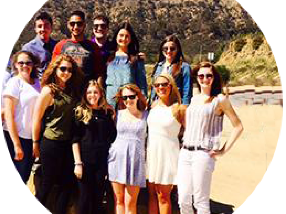 Group of students in Hollywood