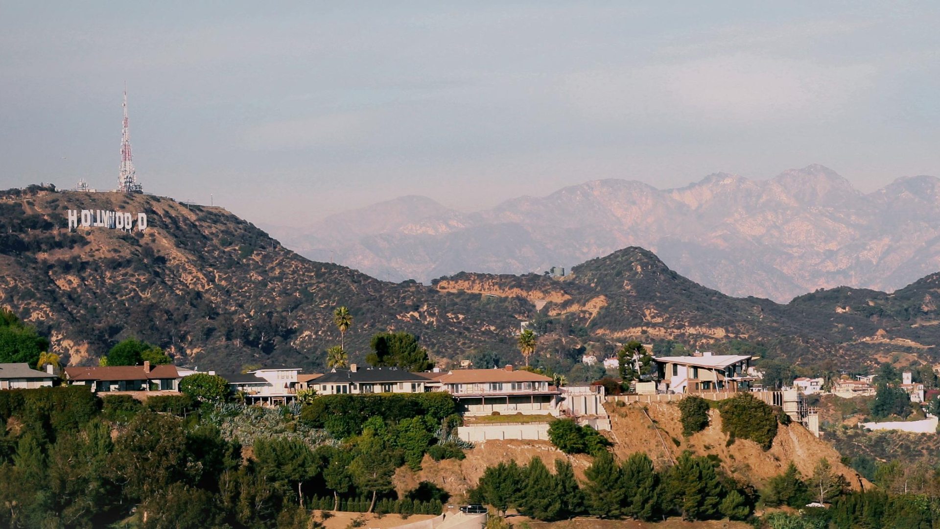 Hollywood Sign in distance