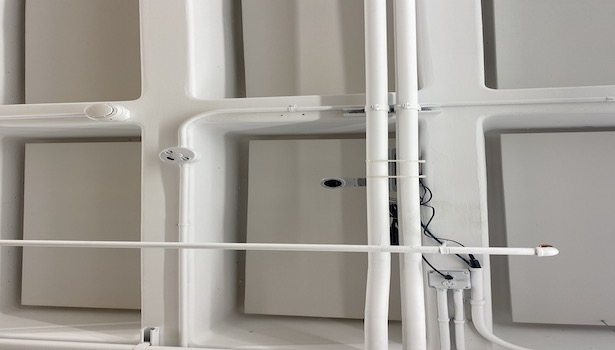 Photo of the ceiling where the doc cam is installed.