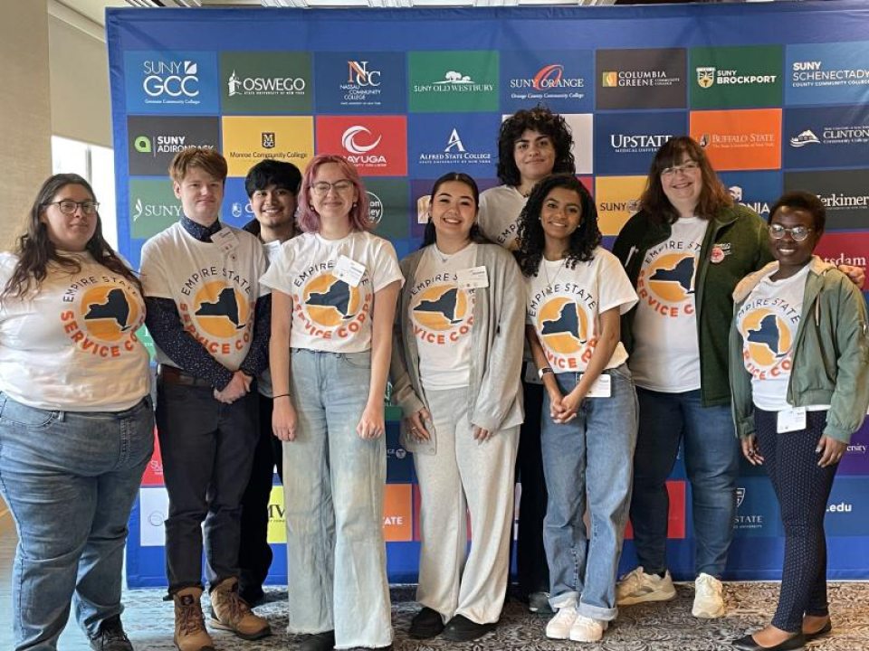 students at empire state service corps conference