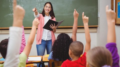 teacher in classroom