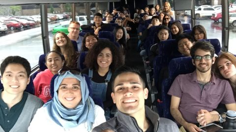 summer intensive English program bus trip