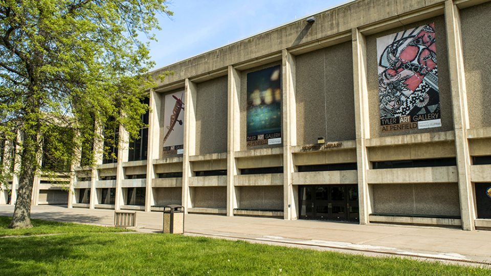 outside of the Penfield Library building