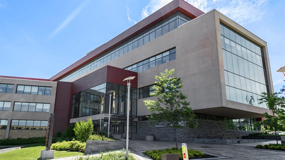 the outside of Richard S. Shineman Center building