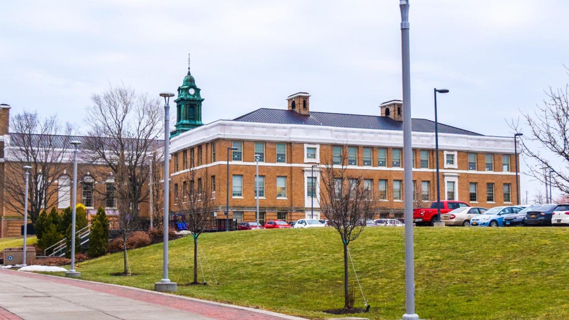 main building on SUNY Oswego campus