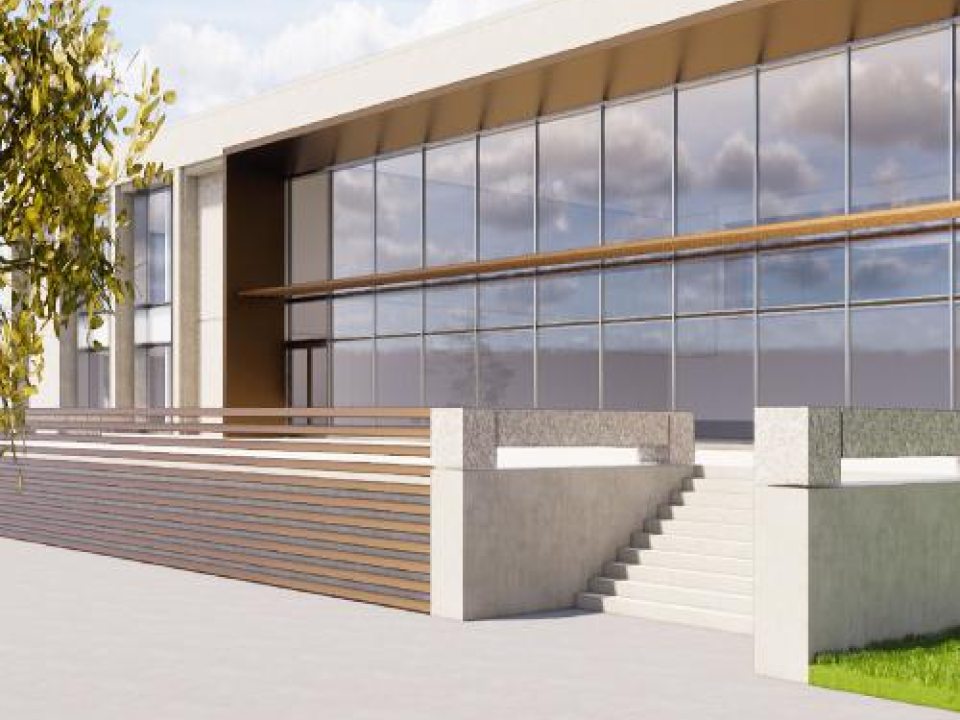 Rendering of the new Hewitt Hall