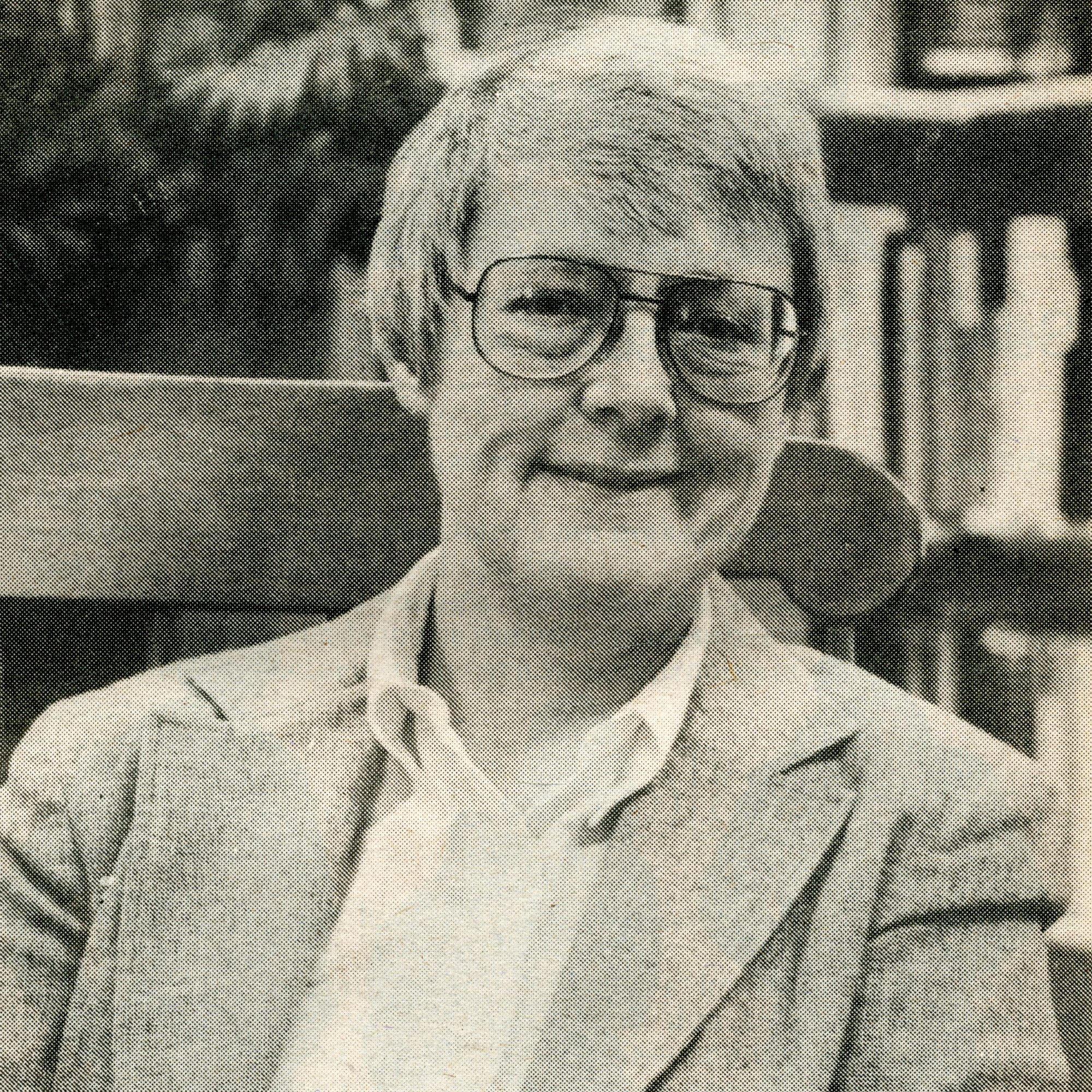 One of the founders of the GWS program Barbara Gerber wearing glasses and a blazer in the 1980s