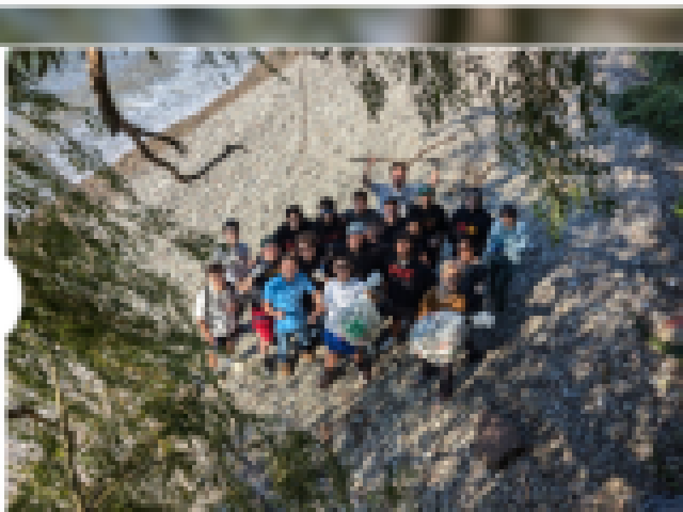 SUNY Oswego Calendar Events > Past Events > Shining Waters Campus Clean up - Sustainabililty Students picking upTrash on Lake Ontario Shores