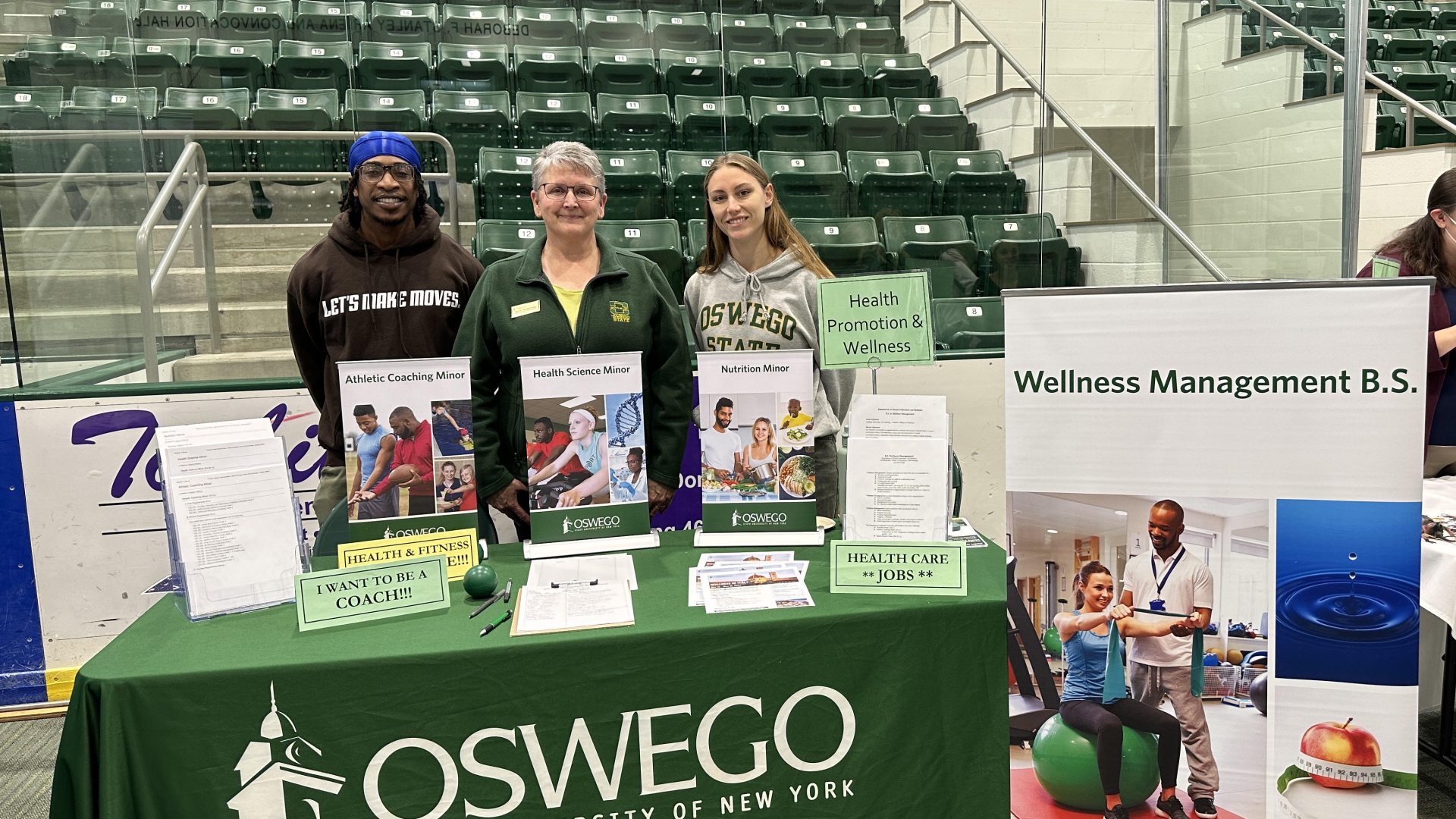 Department of Health Promotion and Wellness information table