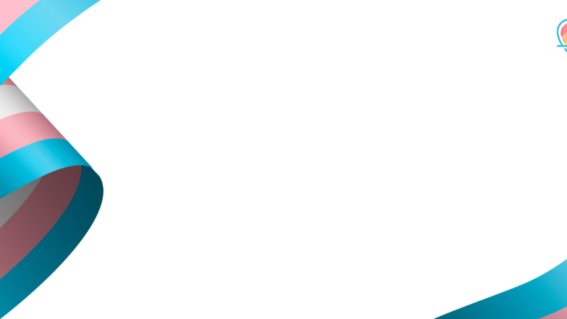 Transgender flag banner