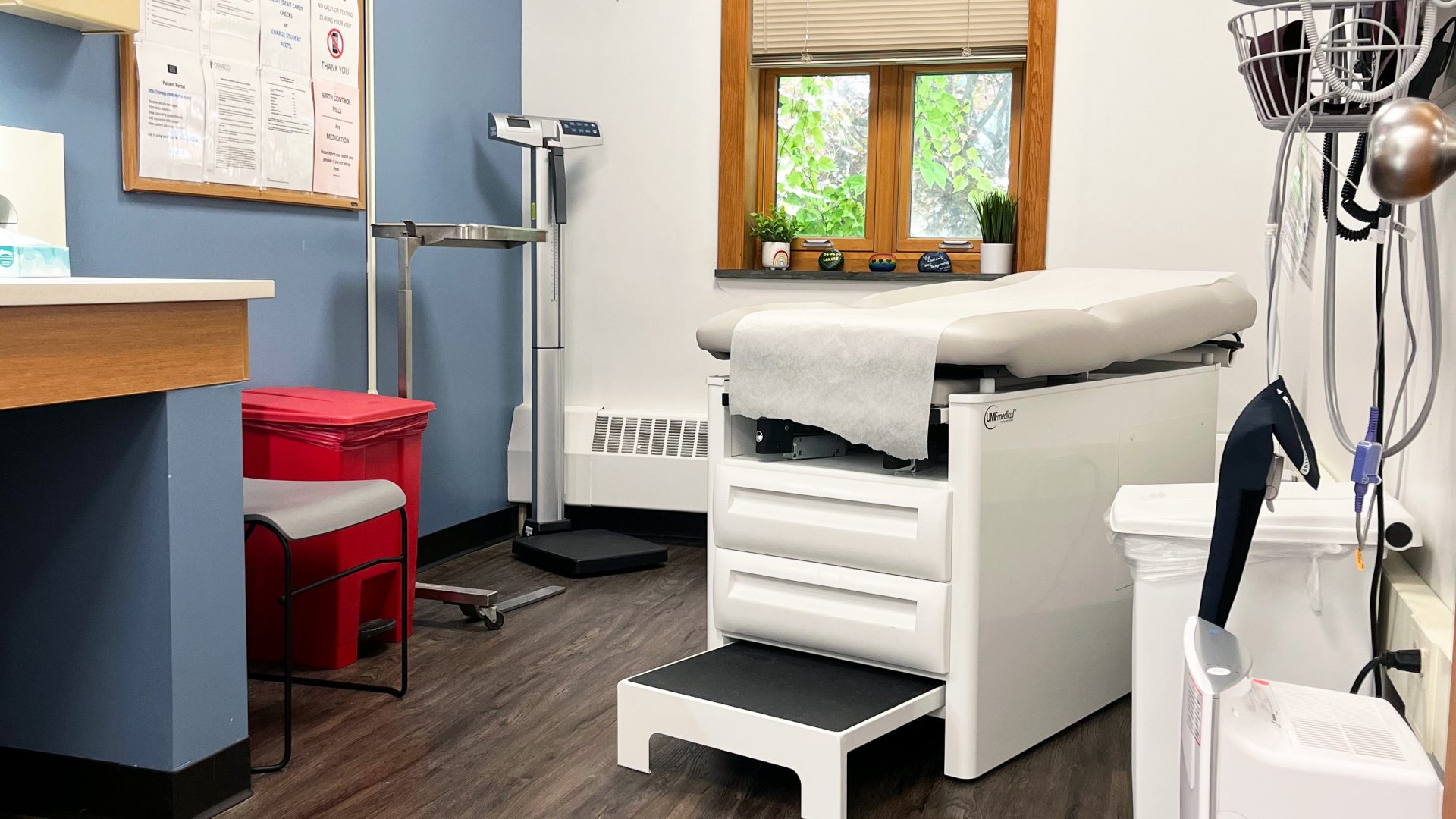 Patient room in Dr. Mary Walker Health Center