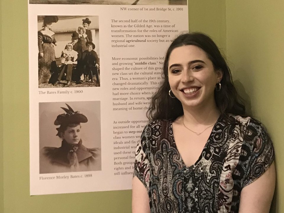 Gabrielle Belmont BA &#039;22 at local museum