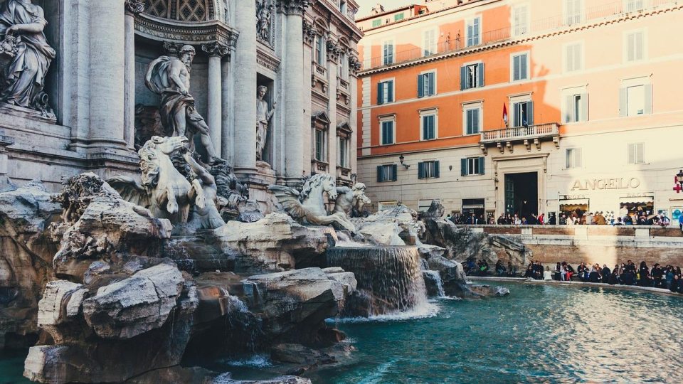 A fountain in Rome, Italy