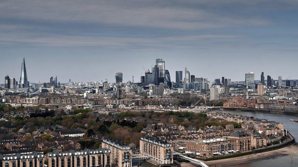 Ariel View of London