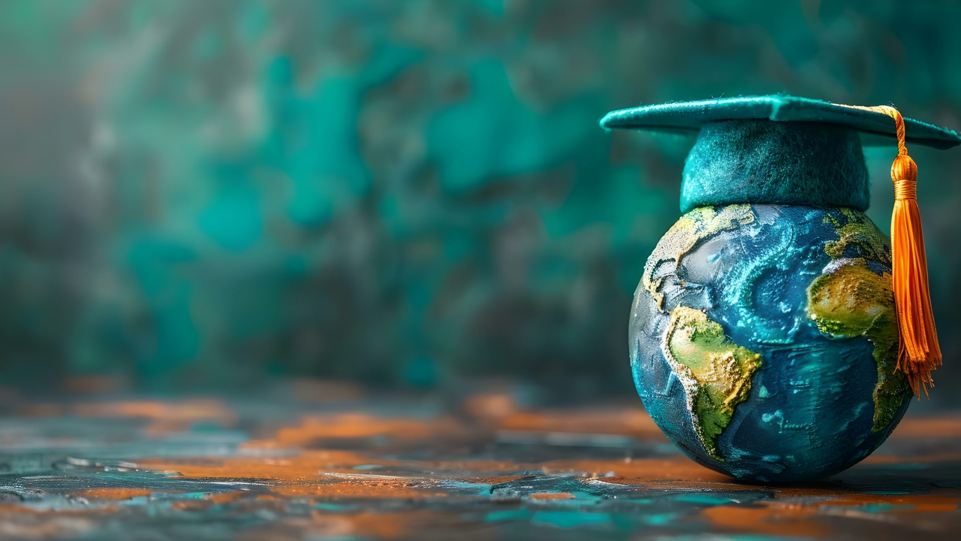 Globe with Graduation Cap