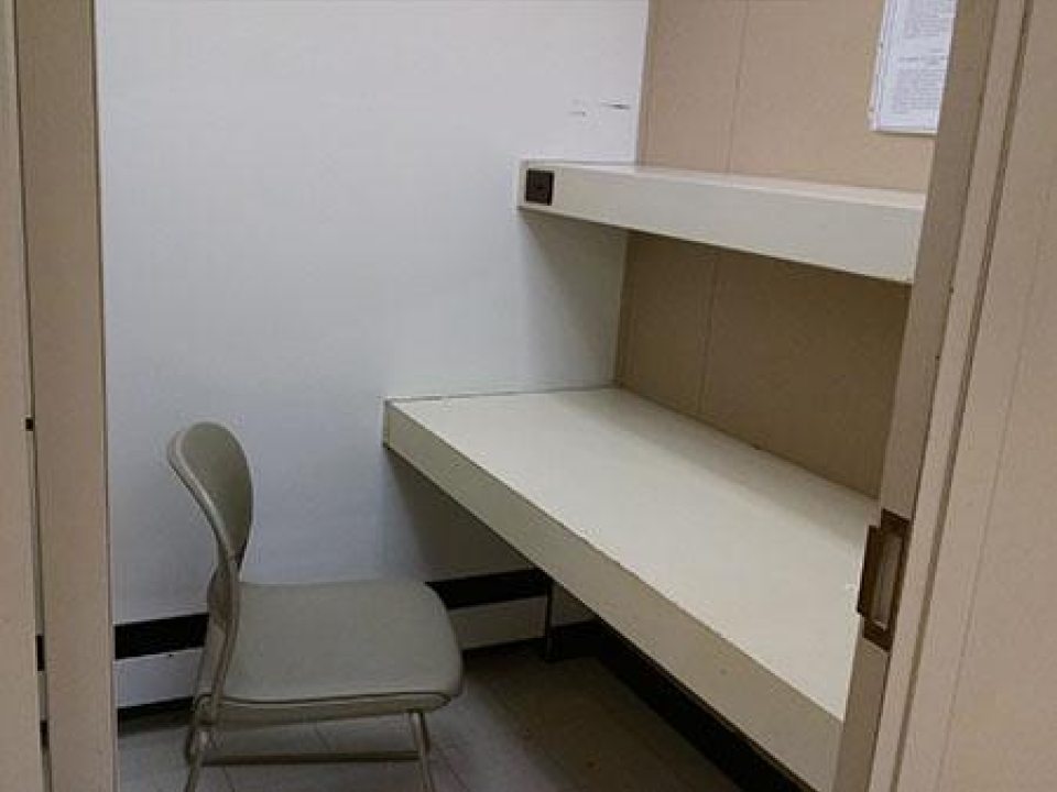 Photograph of study carrel