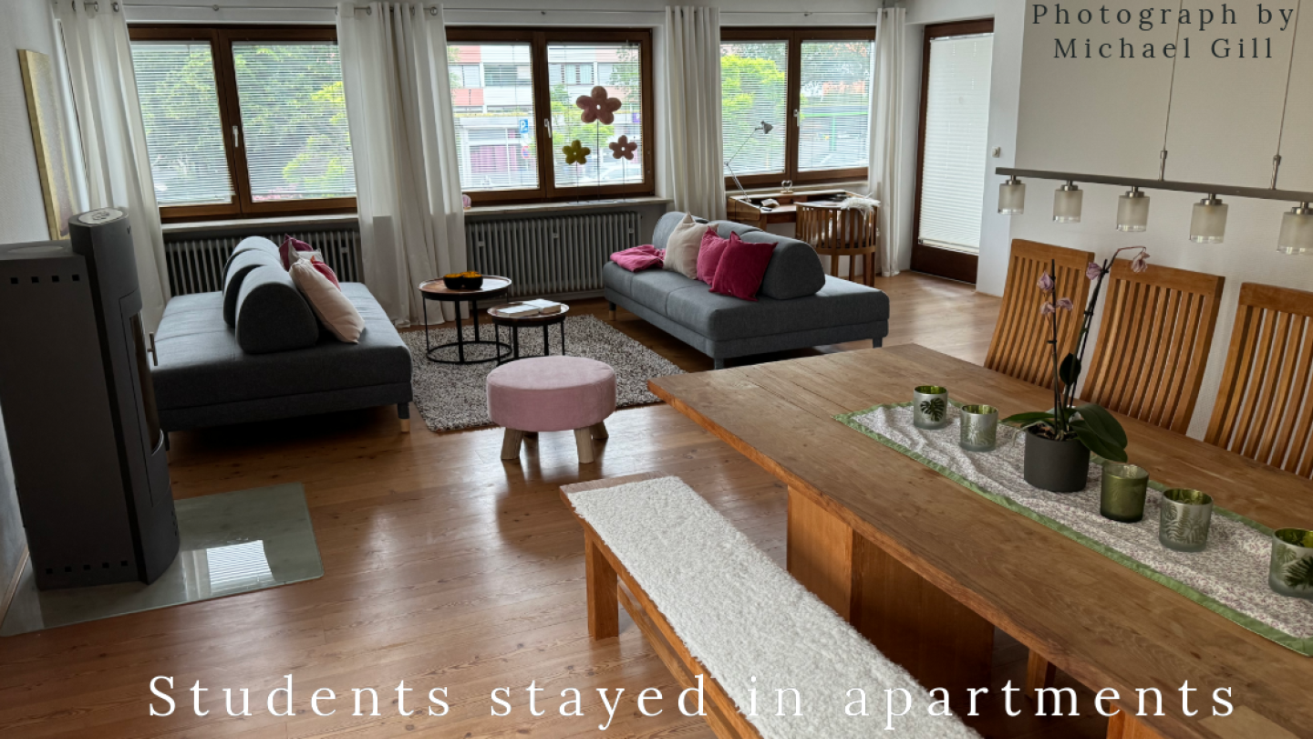German apartment living room