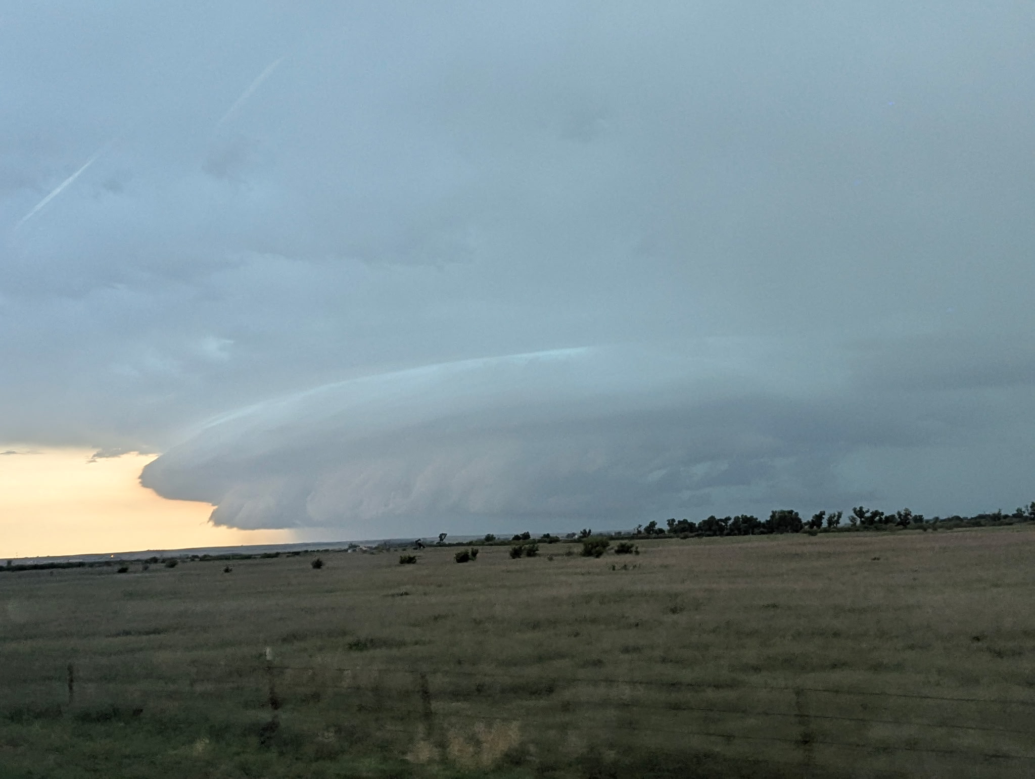 SUNY Oswego’s storm-chasing class observed this massive supercell near Laverne, Oklahoma, on May 28. 