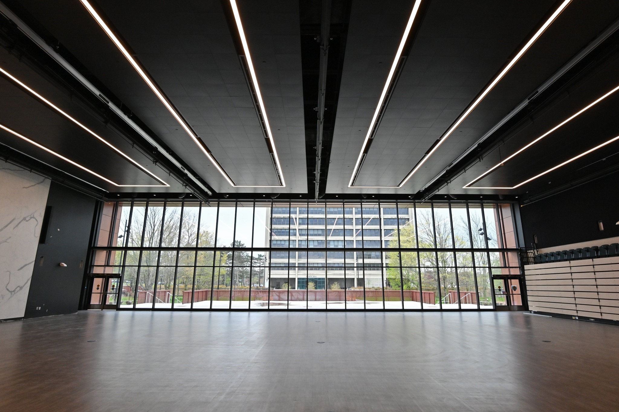 The renovated Hewitt Hall ballroom