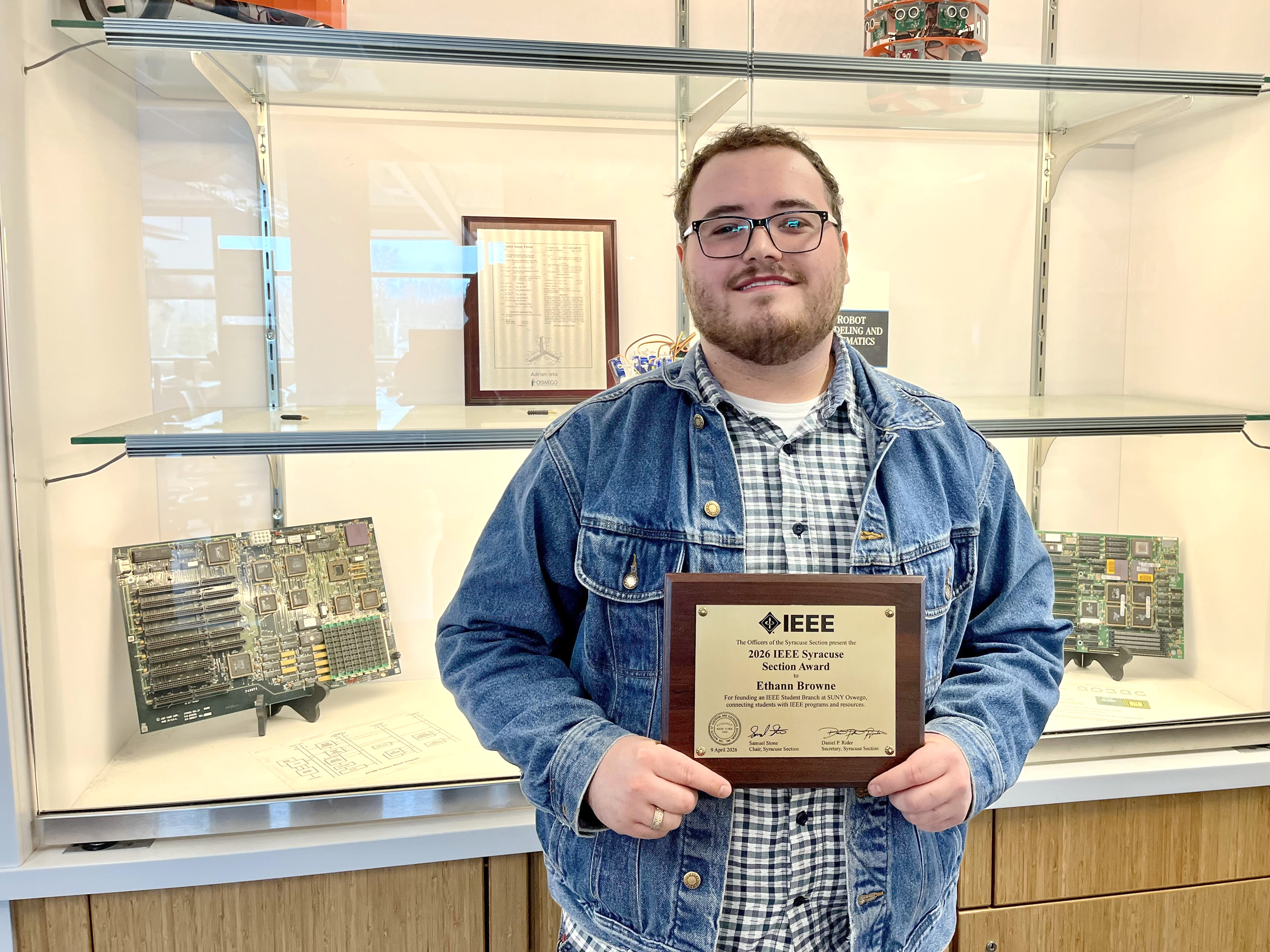 Engineering student wins IEEE Syracuse Section Award