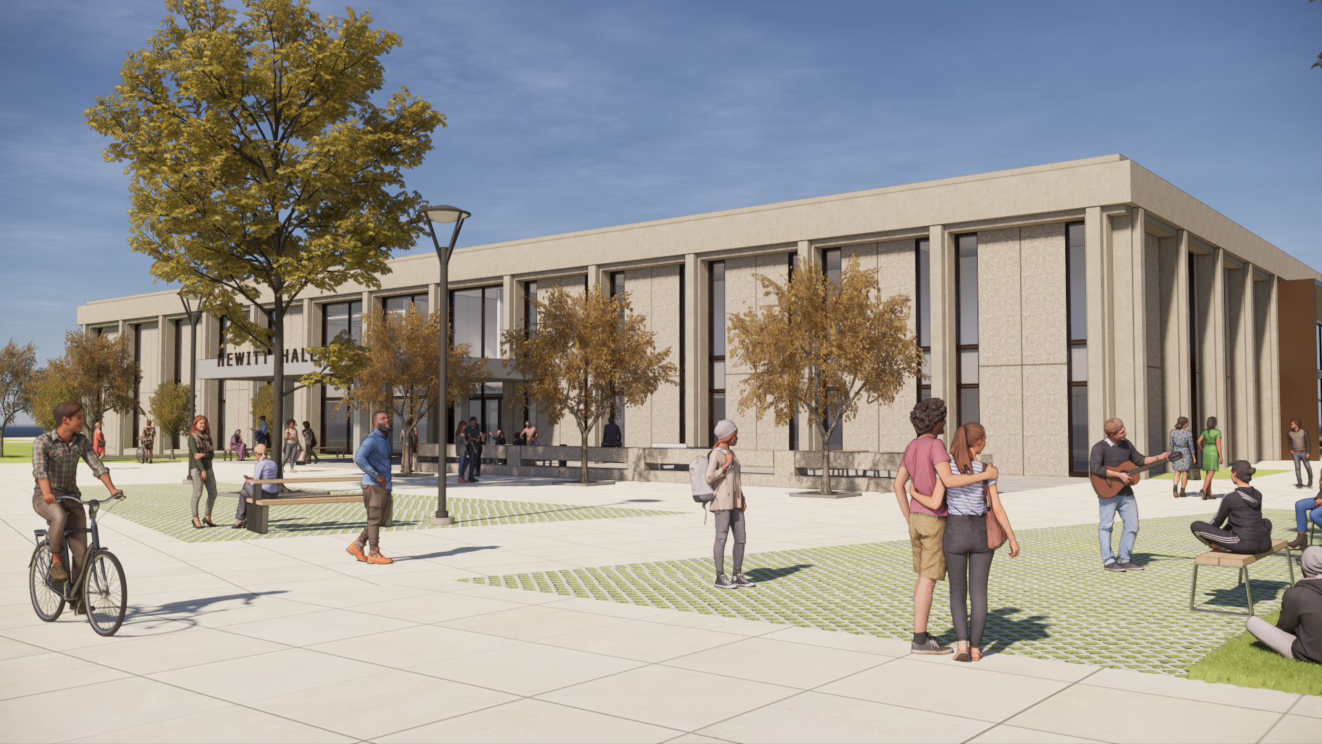 Exterior Rendering of the future Hewitt Hall at SUNY Oswego Exterior Rendering of the future Hewitt Hall at SUNY Oswego