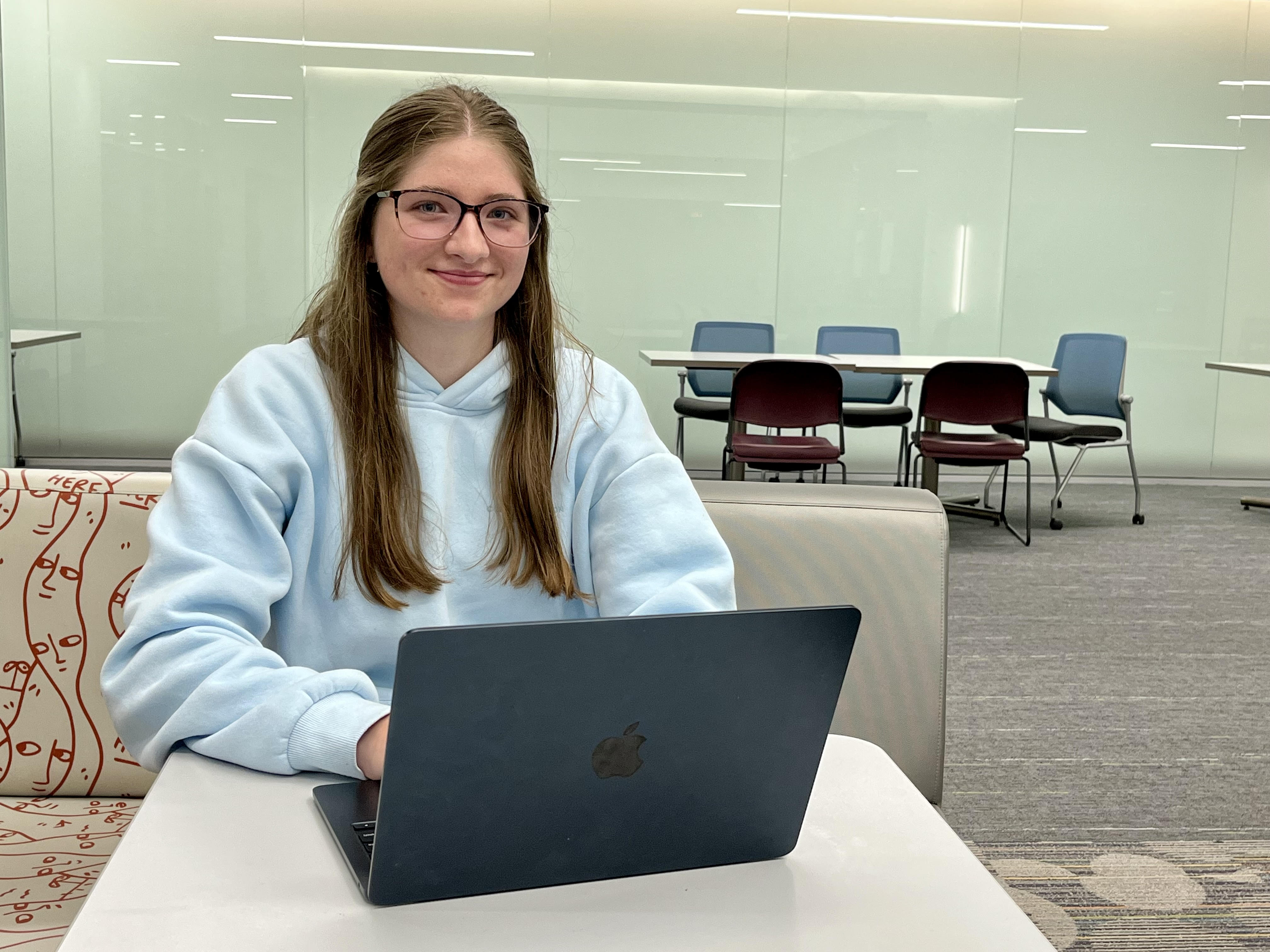 Korrina Karst's Quest poster presentation, “Coaching Under Pressure: A Descriptive Study of Safety, Skill Progression and Parent Expectations in Gymnastics,” incorporates Karst’s background in gymnastics and coaching with teaching interest as a childhood education major.