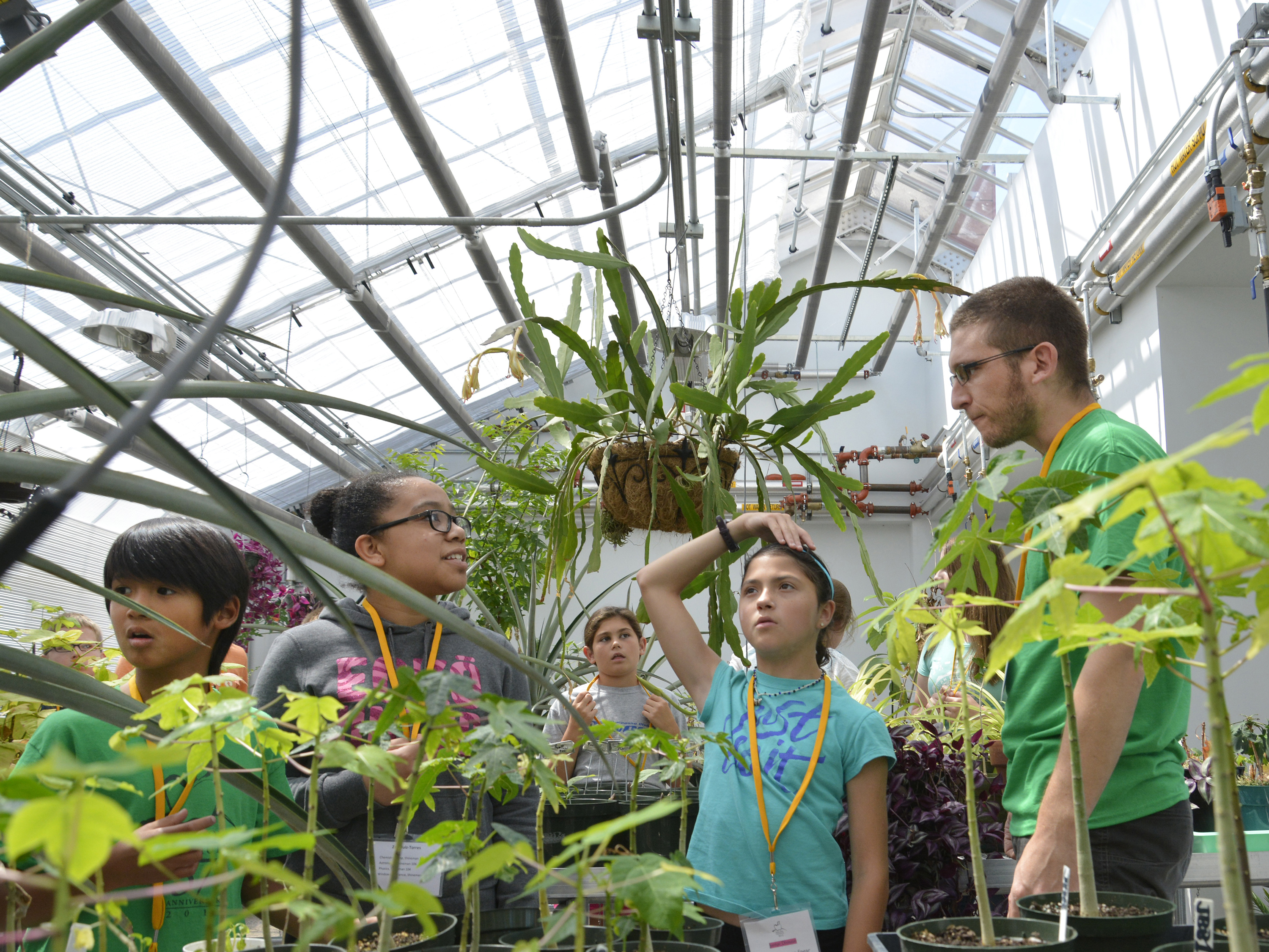 Children at the Sheldon Institute explore the greenhouse atop the Richard S. Shineman Center. Children at the Sheldon Institute explore the greenhouse atop the Richard S. Shineman Center.