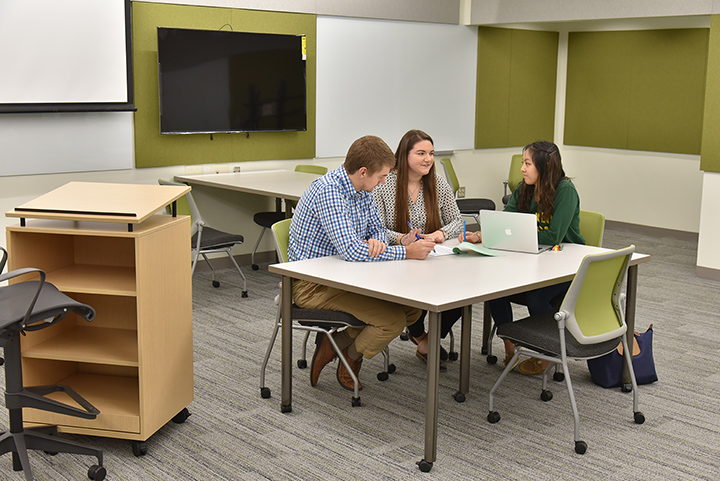 New classroom in fully renovated Wilber Hall New classroom in fully renovated Wilber Hall